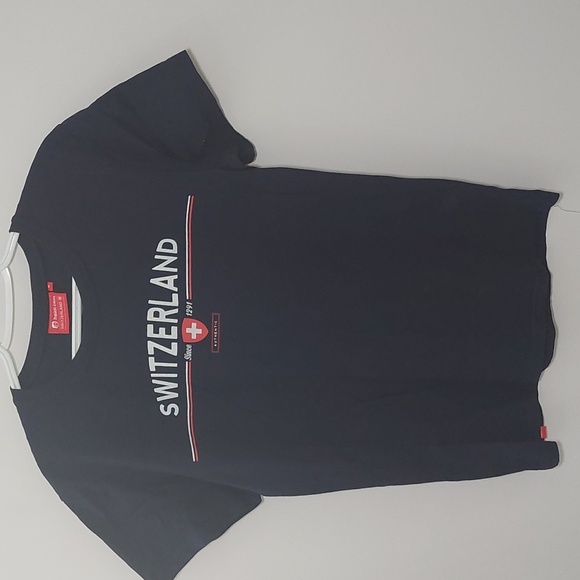 Heidi Switzerland Navy Blue T-Shirt - Picture 1 of 1